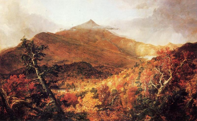 Thomas Cole Schroon Mountain Norge oil painting art
